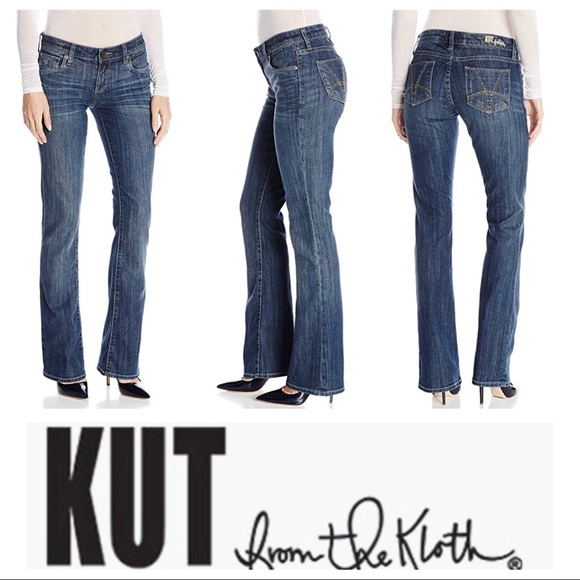 Kut from the Kloth Denim - KUT from the Kloth Farrah Baby Bootcut Jeans, Sz 8